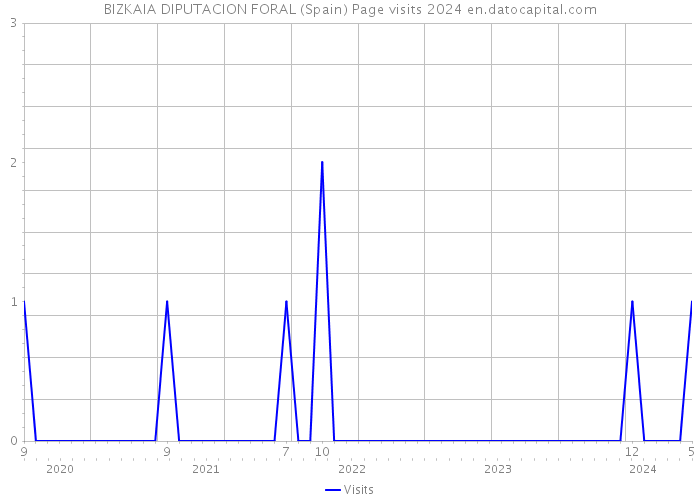 BIZKAIA DIPUTACION FORAL (Spain) Page visits 2024 