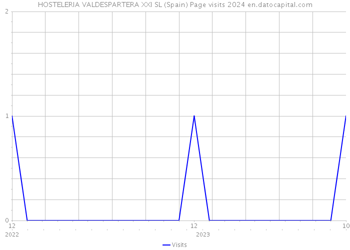 HOSTELERIA VALDESPARTERA XXI SL (Spain) Page visits 2024 