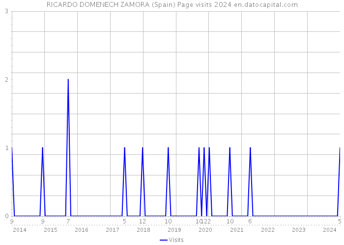 RICARDO DOMENECH ZAMORA (Spain) Page visits 2024 