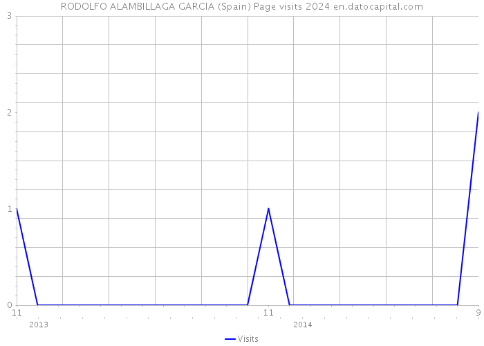 RODOLFO ALAMBILLAGA GARCIA (Spain) Page visits 2024 