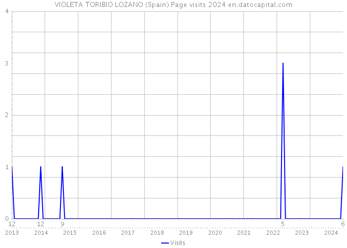 VIOLETA TORIBIO LOZANO (Spain) Page visits 2024 