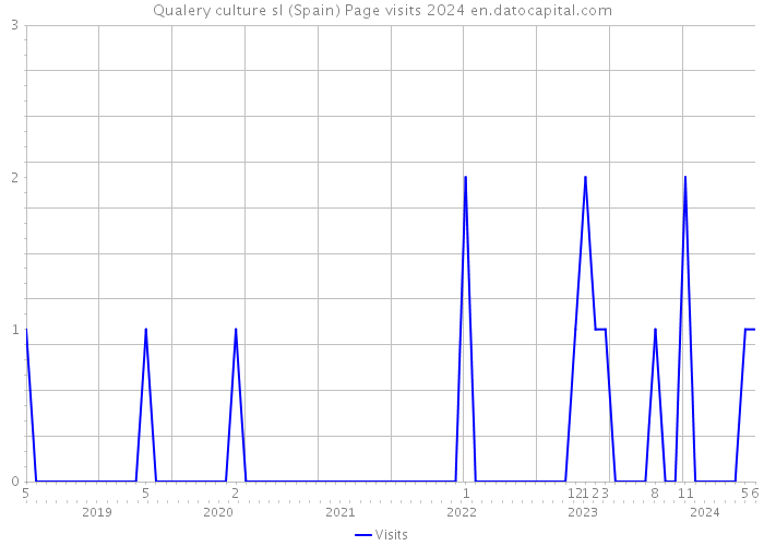 Qualery culture sl (Spain) Page visits 2024 