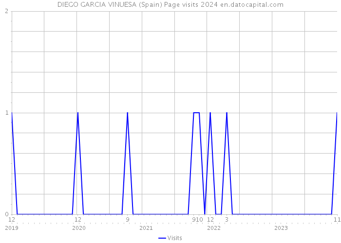 DIEGO GARCIA VINUESA (Spain) Page visits 2024 