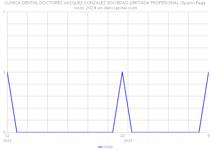 CLINICA DENTAL DOCTORES VAZQUEZ GONZALEZ SOCIEDAD LIMITADA PROFESIONAL (Spain) Page visits 2024 