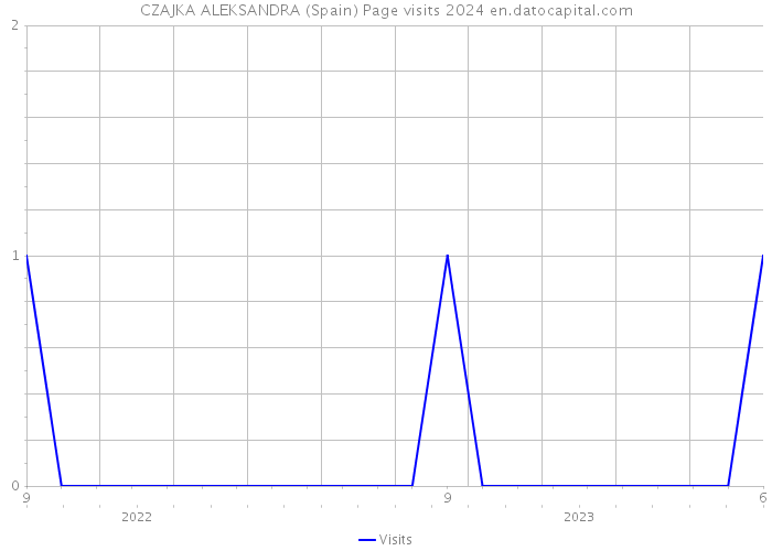 CZAJKA ALEKSANDRA (Spain) Page visits 2024 