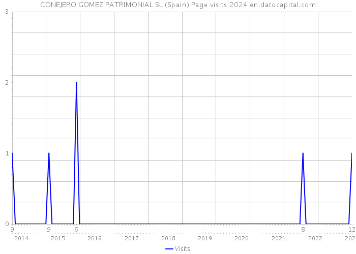 CONEJERO GOMEZ PATRIMONIAL SL (Spain) Page visits 2024 