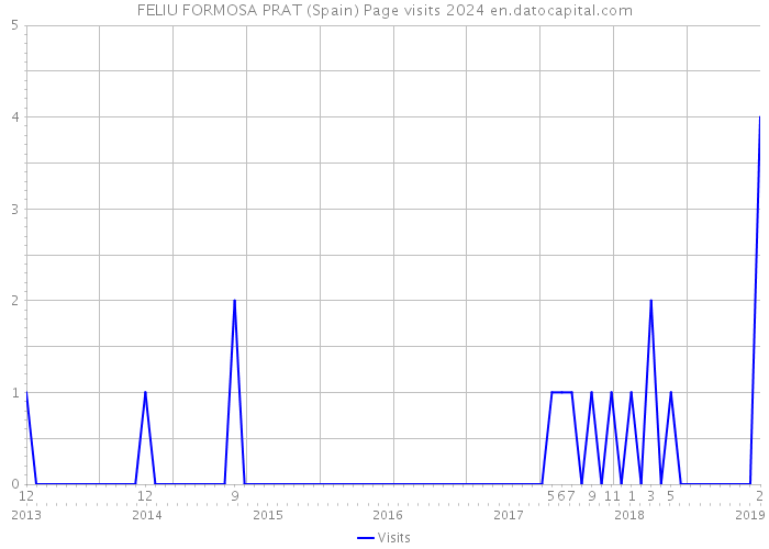 FELIU FORMOSA PRAT (Spain) Page visits 2024 