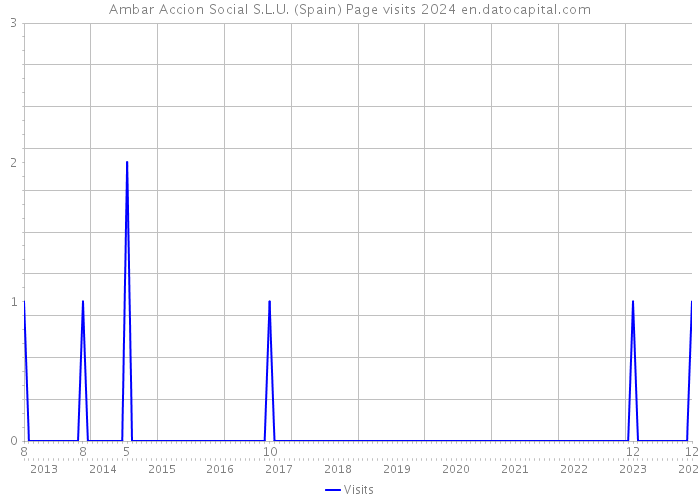 Ambar Accion Social S.L.U. (Spain) Page visits 2024 