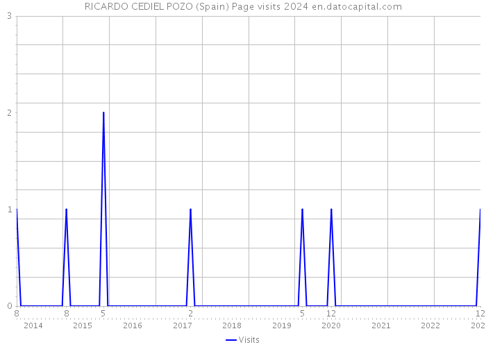 RICARDO CEDIEL POZO (Spain) Page visits 2024 