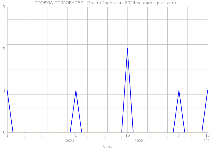 CODEXIA CORPORATE SL (Spain) Page visits 2024 