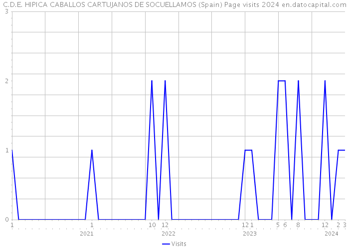 C.D.E. HIPICA CABALLOS CARTUJANOS DE SOCUELLAMOS (Spain) Page visits 2024 