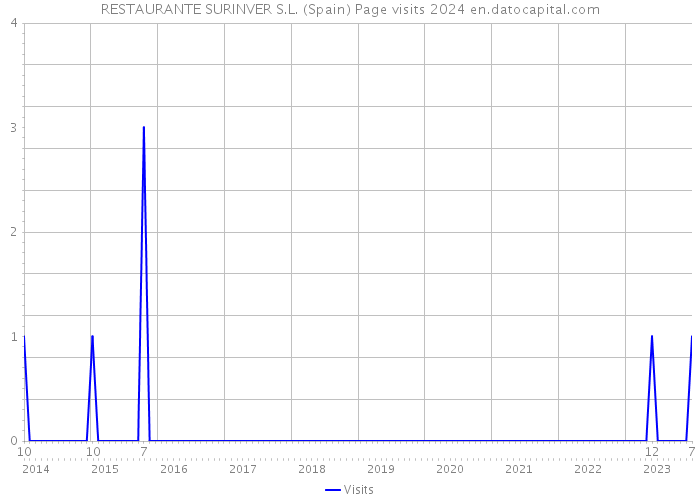 RESTAURANTE SURINVER S.L. (Spain) Page visits 2024 