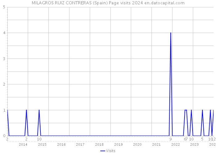 MILAGROS RUIZ CONTRERAS (Spain) Page visits 2024 