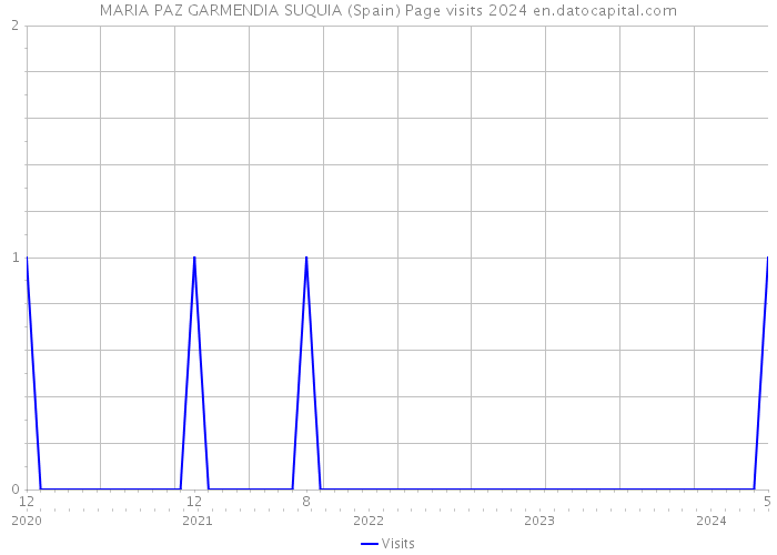 MARIA PAZ GARMENDIA SUQUIA (Spain) Page visits 2024 