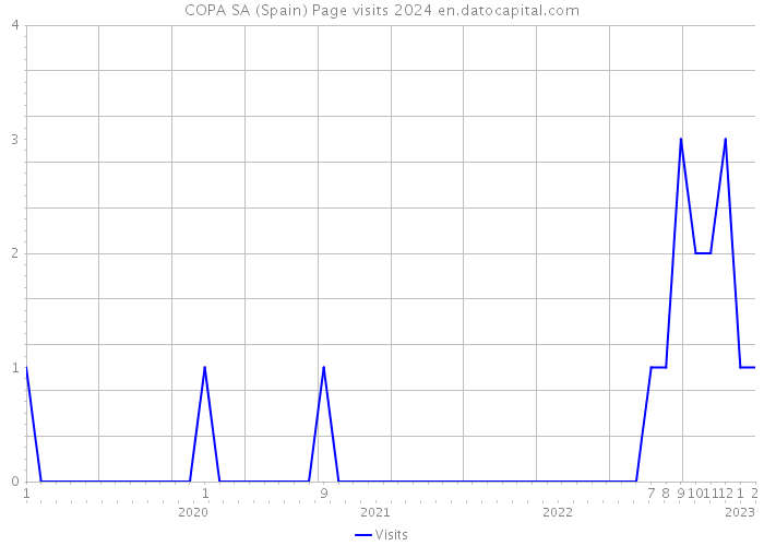 COPA SA (Spain) Page visits 2024 