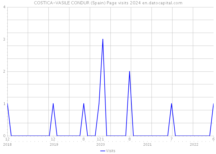 COSTICA-VASILE CONDUR (Spain) Page visits 2024 