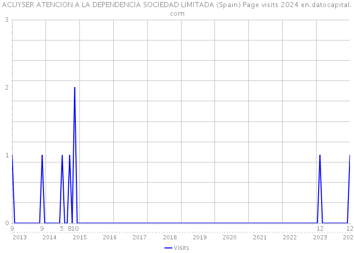 ACUYSER ATENCION A LA DEPENDENCIA SOCIEDAD LIMITADA (Spain) Page visits 2024 