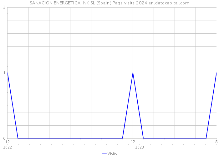 SANACION ENERGETICA-NK SL (Spain) Page visits 2024 