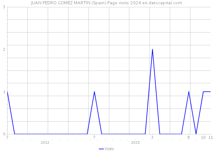 JUAN PEDRO GOMEZ MARTIN (Spain) Page visits 2024 