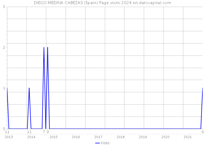 DIEGO MEDINA CABEZAS (Spain) Page visits 2024 