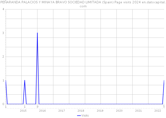 PEÑARANDA PALACIOS Y MINAYA BRAVO SOCIEDAD LIMITADA (Spain) Page visits 2024 
