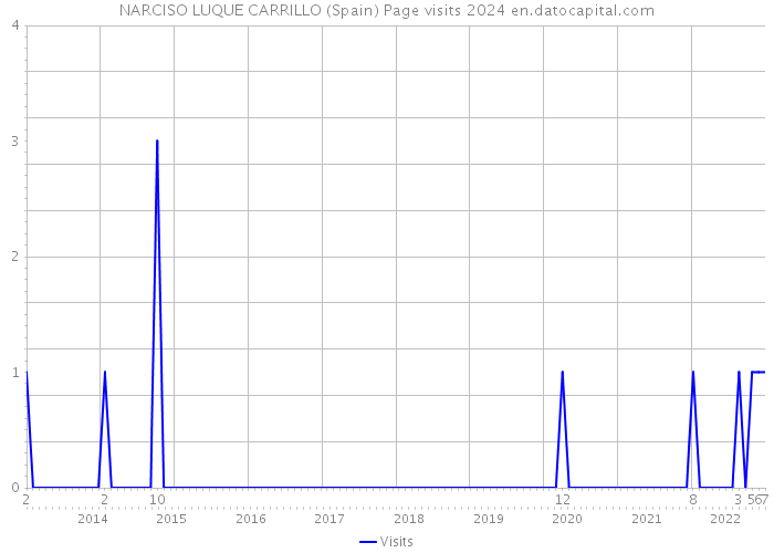 NARCISO LUQUE CARRILLO (Spain) Page visits 2024 