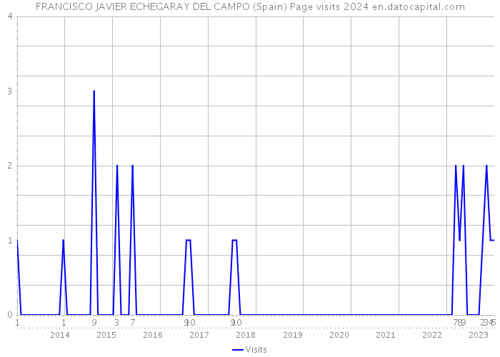 FRANCISCO JAVIER ECHEGARAY DEL CAMPO (Spain) Page visits 2024 