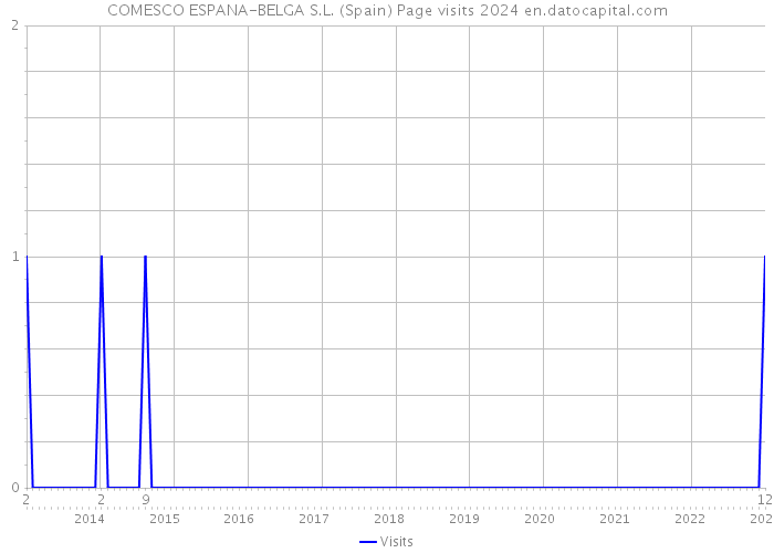 COMESCO ESPANA-BELGA S.L. (Spain) Page visits 2024 