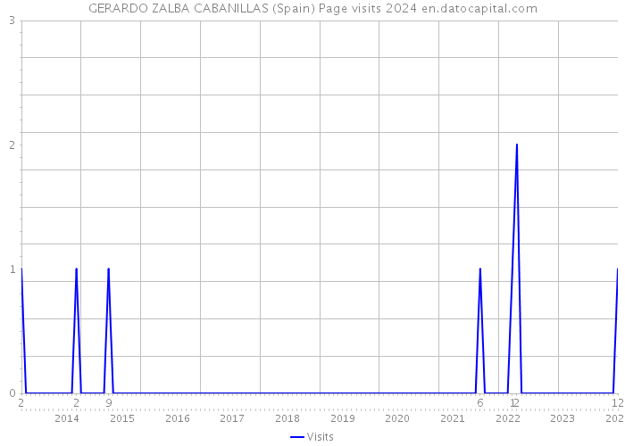 GERARDO ZALBA CABANILLAS (Spain) Page visits 2024 