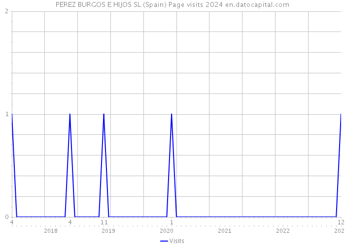 PEREZ BURGOS E HIJOS SL (Spain) Page visits 2024 