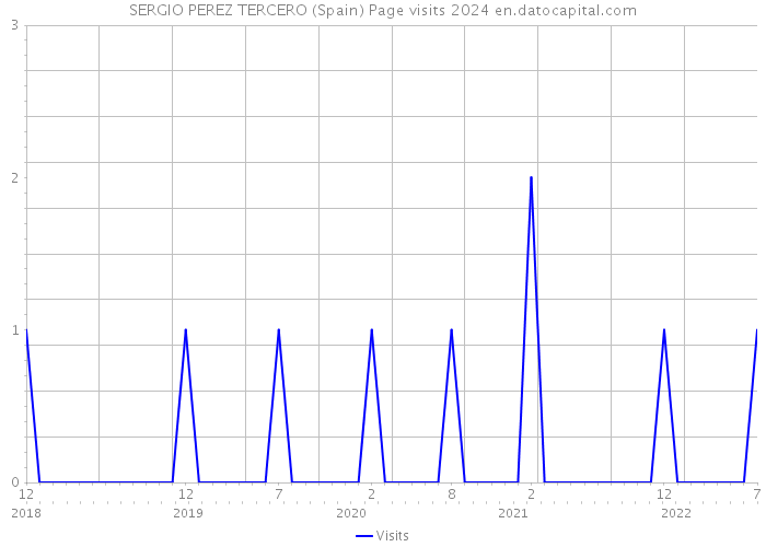 SERGIO PEREZ TERCERO (Spain) Page visits 2024 