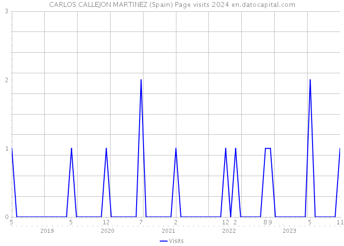 CARLOS CALLEJON MARTINEZ (Spain) Page visits 2024 