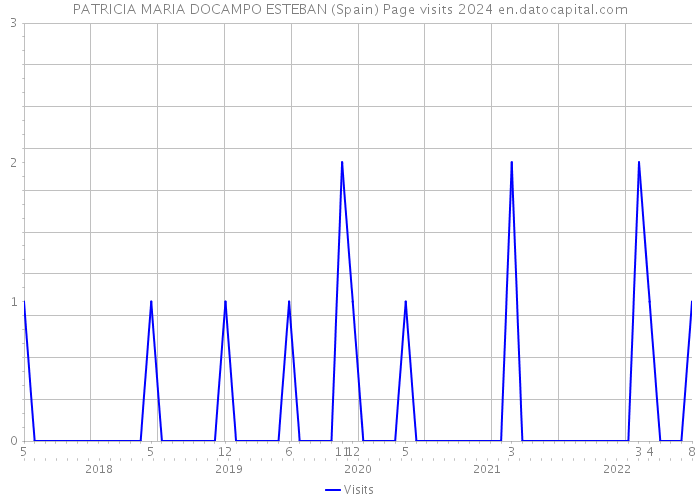 PATRICIA MARIA DOCAMPO ESTEBAN (Spain) Page visits 2024 