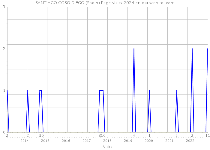 SANTIAGO COBO DIEGO (Spain) Page visits 2024 
