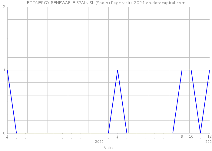 ECONERGY RENEWABLE SPAIN SL (Spain) Page visits 2024 