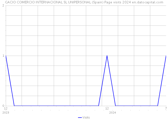 GACIO COMERCIO INTERNACIONAL SL UNIPERSONAL (Spain) Page visits 2024 