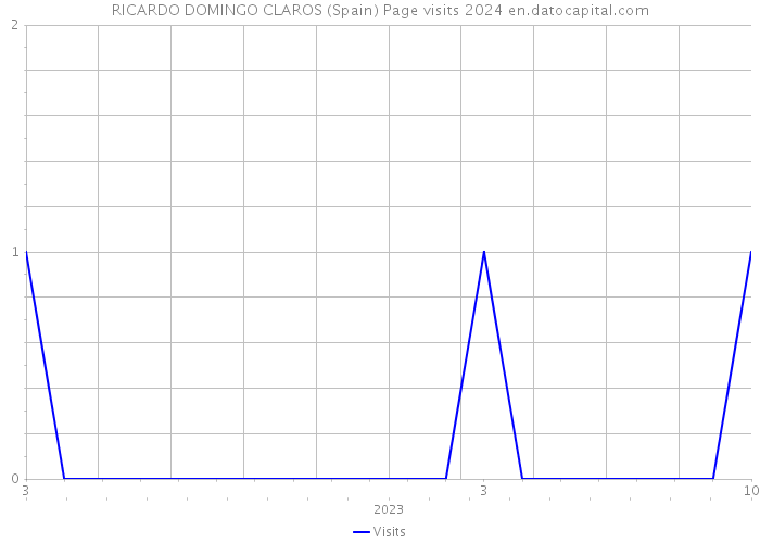 RICARDO DOMINGO CLAROS (Spain) Page visits 2024 