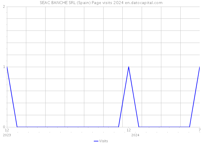 SEAC BANCHE SRL (Spain) Page visits 2024 