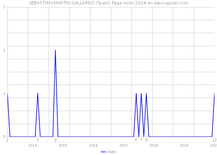 SEBASTIAN MARTIN GALLARDO (Spain) Page visits 2024 