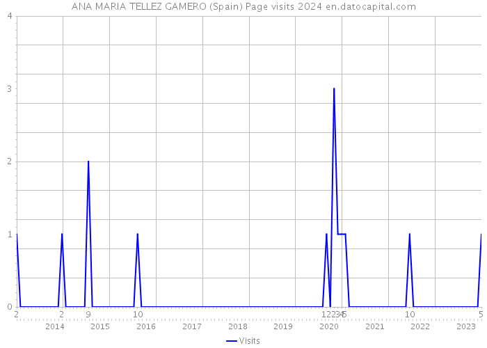 ANA MARIA TELLEZ GAMERO (Spain) Page visits 2024 