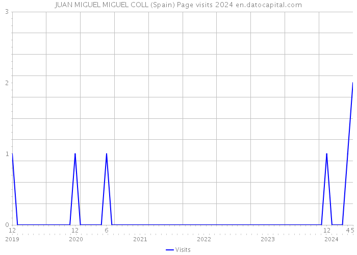 JUAN MIGUEL MIGUEL COLL (Spain) Page visits 2024 