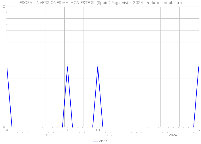 ESOSAL INVERSIONES MALAGA ESTE SL (Spain) Page visits 2024 