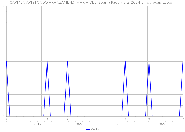 CARMEN ARISTONDO ARANZAMENDI MARIA DEL (Spain) Page visits 2024 