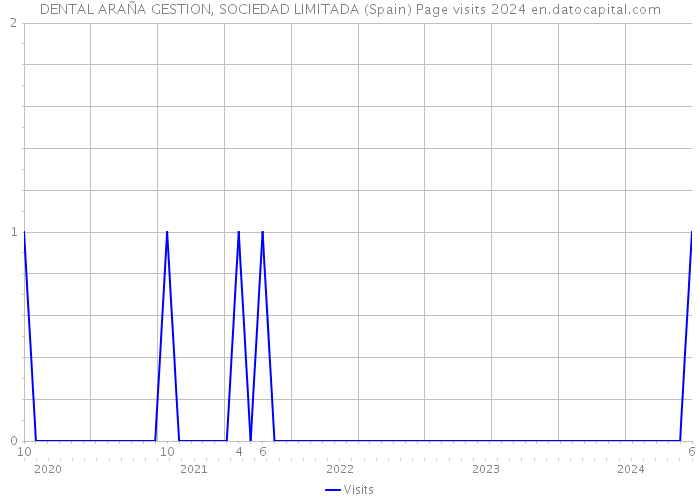 DENTAL ARAÑA GESTION, SOCIEDAD LIMITADA (Spain) Page visits 2024 