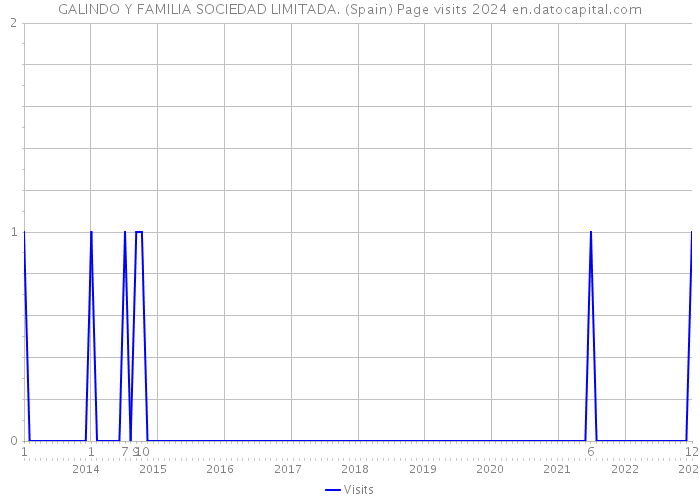 GALINDO Y FAMILIA SOCIEDAD LIMITADA. (Spain) Page visits 2024 