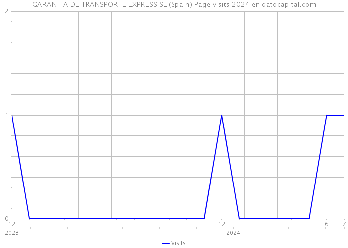 GARANTIA DE TRANSPORTE EXPRESS SL (Spain) Page visits 2024 