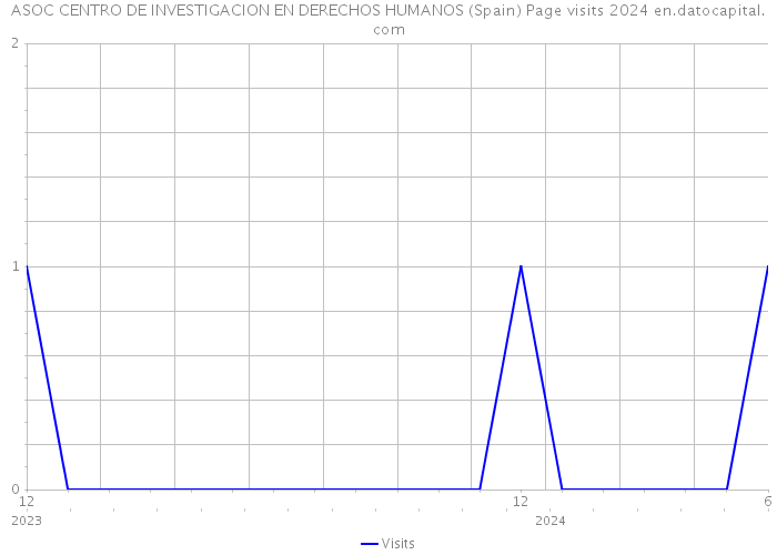 ASOC CENTRO DE INVESTIGACION EN DERECHOS HUMANOS (Spain) Page visits 2024 