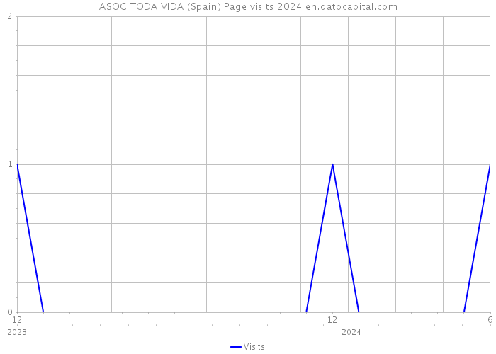 ASOC TODA VIDA (Spain) Page visits 2024 