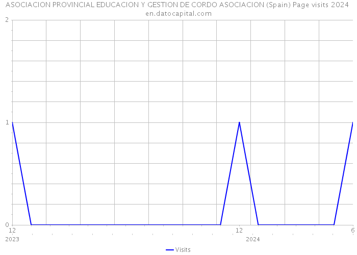 ASOCIACION PROVINCIAL EDUCACION Y GESTION DE CORDO ASOCIACION (Spain) Page visits 2024 