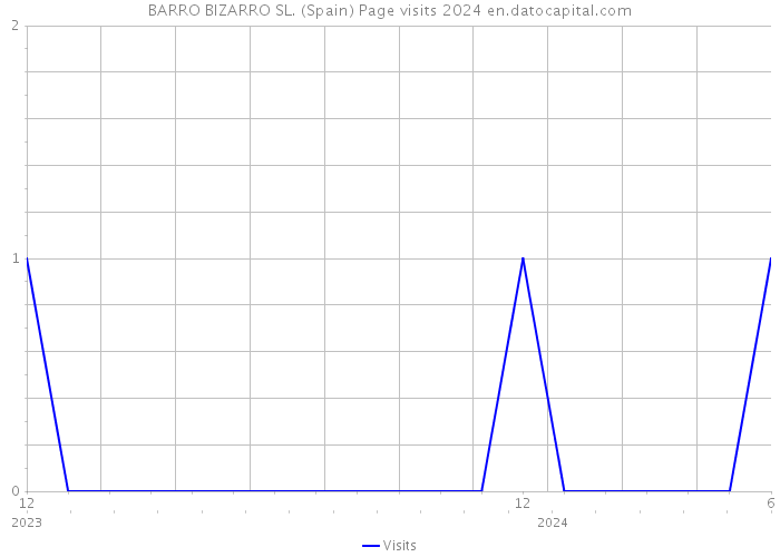 BARRO BIZARRO SL. (Spain) Page visits 2024 